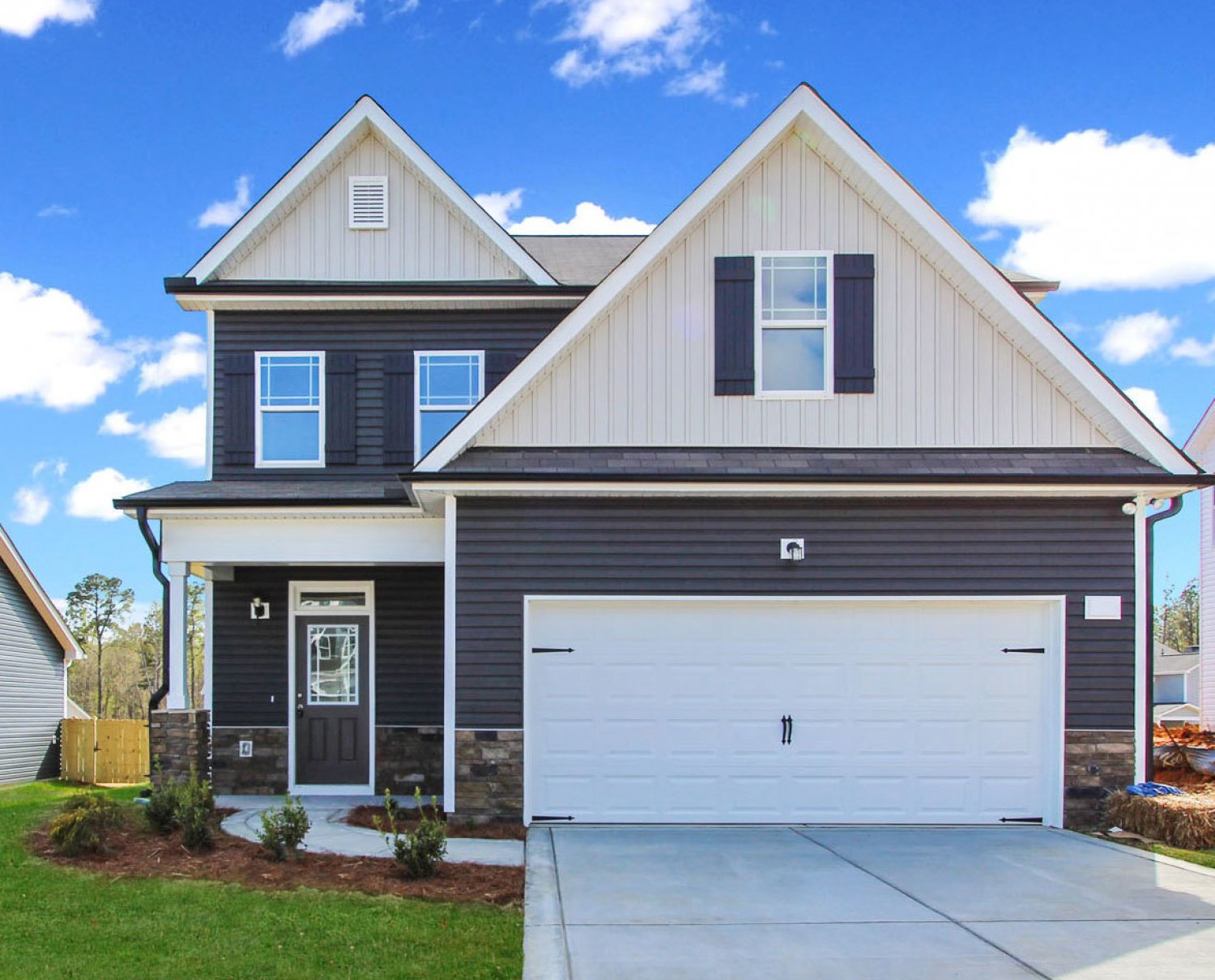 exterior of house with palmer floor plan
